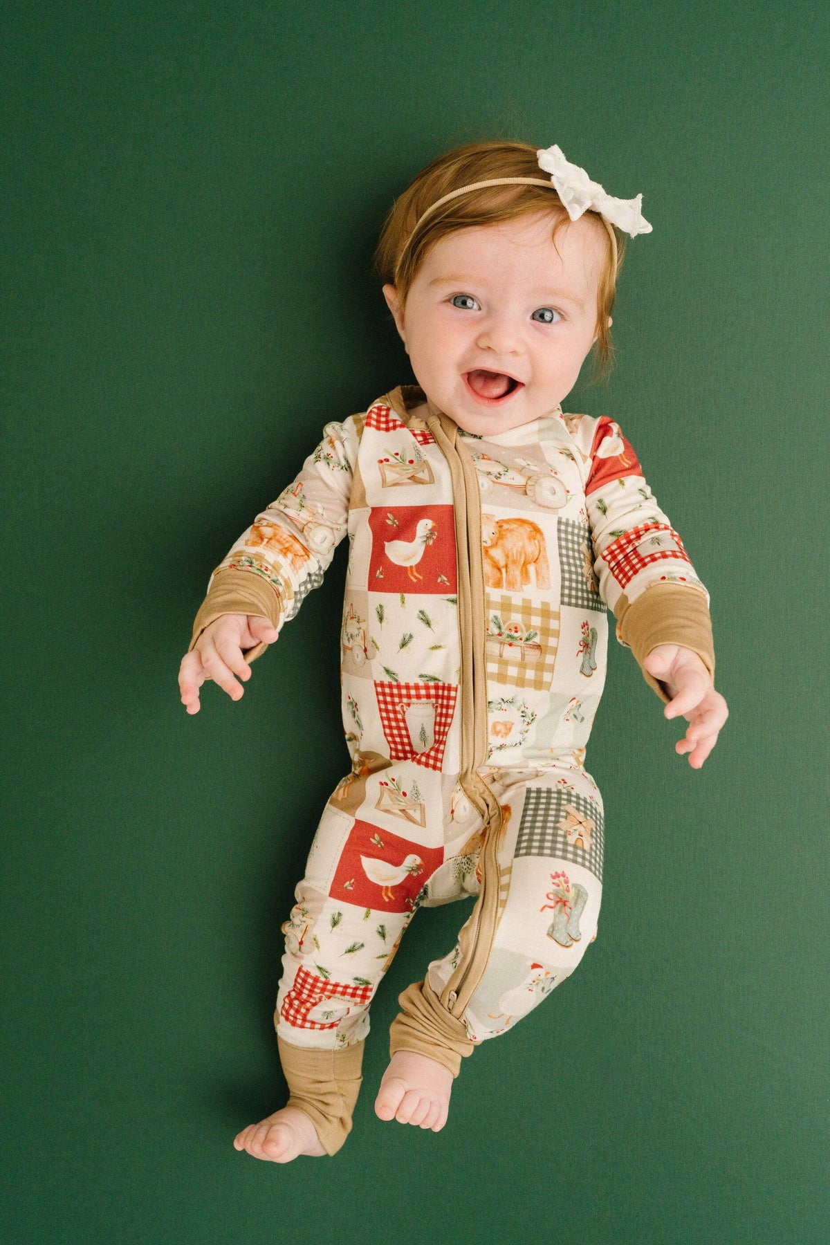 Little One Shop - Country Christmas Bamboo Sleeper PJ