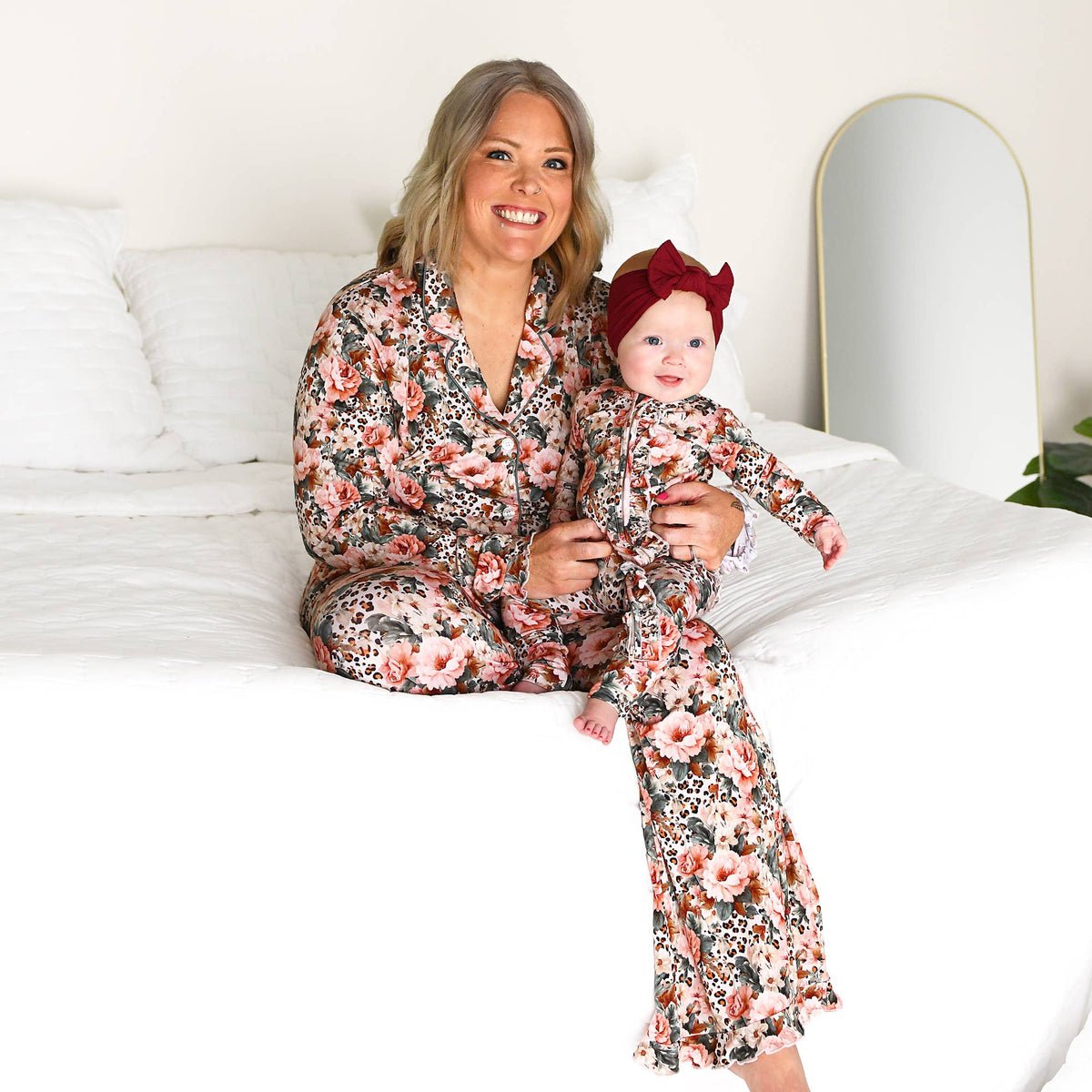 Gigi and Max - Laura - Ruffle Zip Bamboo Romper PJ