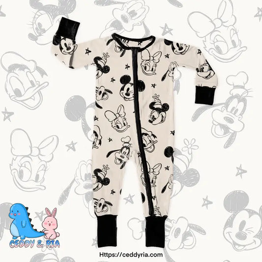 Ceddy & Ria - Disney Mickey Mouse Club Members Convertible Zippy Romper