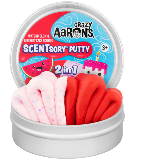 Crazy Aaron's - SCENTsory Watermelon & Birthday Cake Putty Tin
