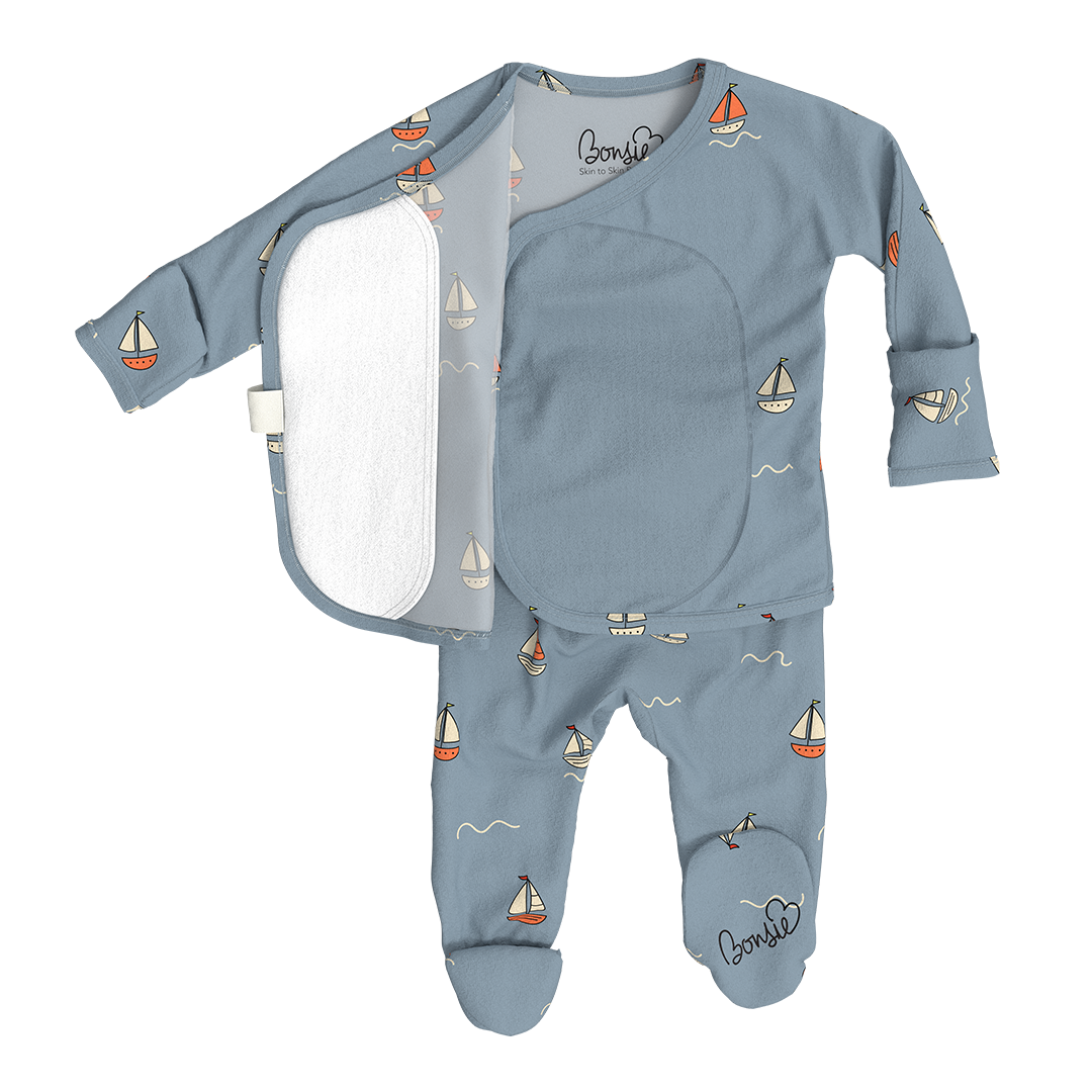 Bonsie Skin to Skin Babywear - Footie - Ahoy Baby