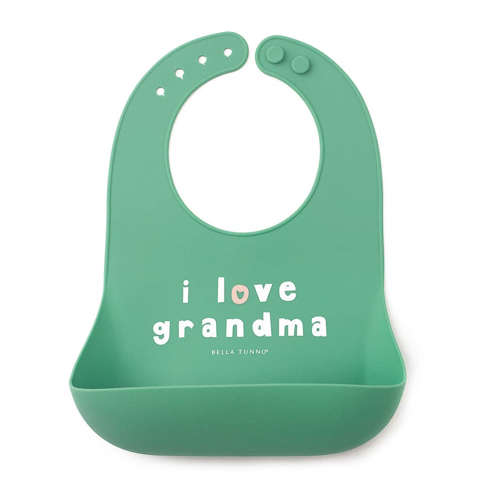 Bella Tunno - Love Grandma Wonder Bib: Green