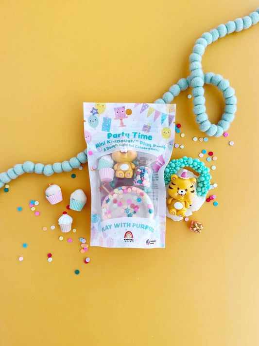 Earth Grown KidDoughs (KidDoughs by EGKD) - Party Time Mini KidDough Play Pack