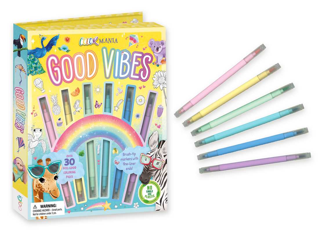 Simon & Schuster - Colormania Good Vibes by IglooBooks: Kit - Paperback; 32 pages / English