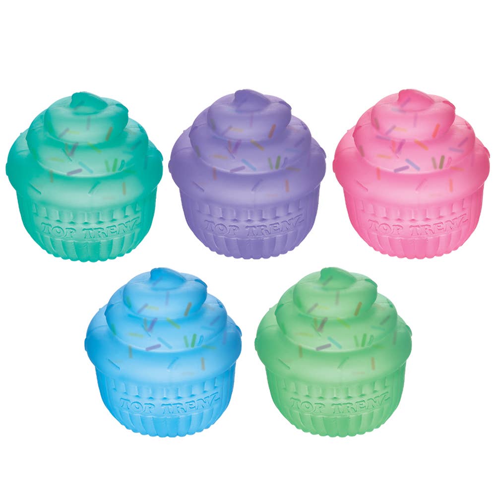 Top Trenz Inc - Super Duper Sugar Squisher Toy - Sprinkle Filled Cupcakes (limit 1)