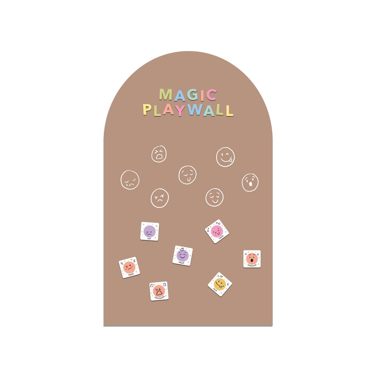 Cherrypick - Magic Playwall - ORIGINAL Arch Magnetic Wall Decal for Kids: Blush