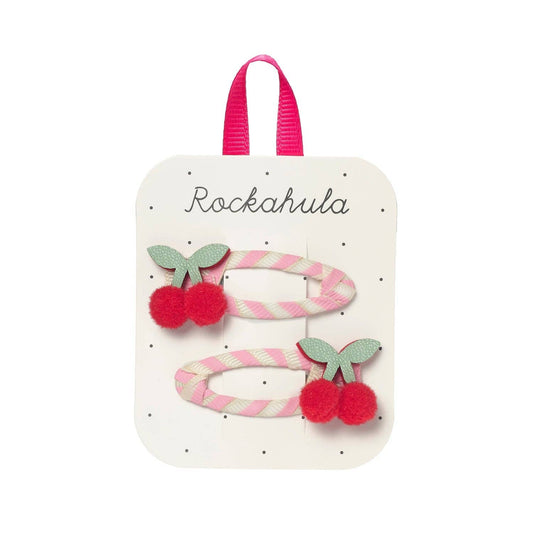Rockahula Kids US - Cherry Kiss Stripy Clips