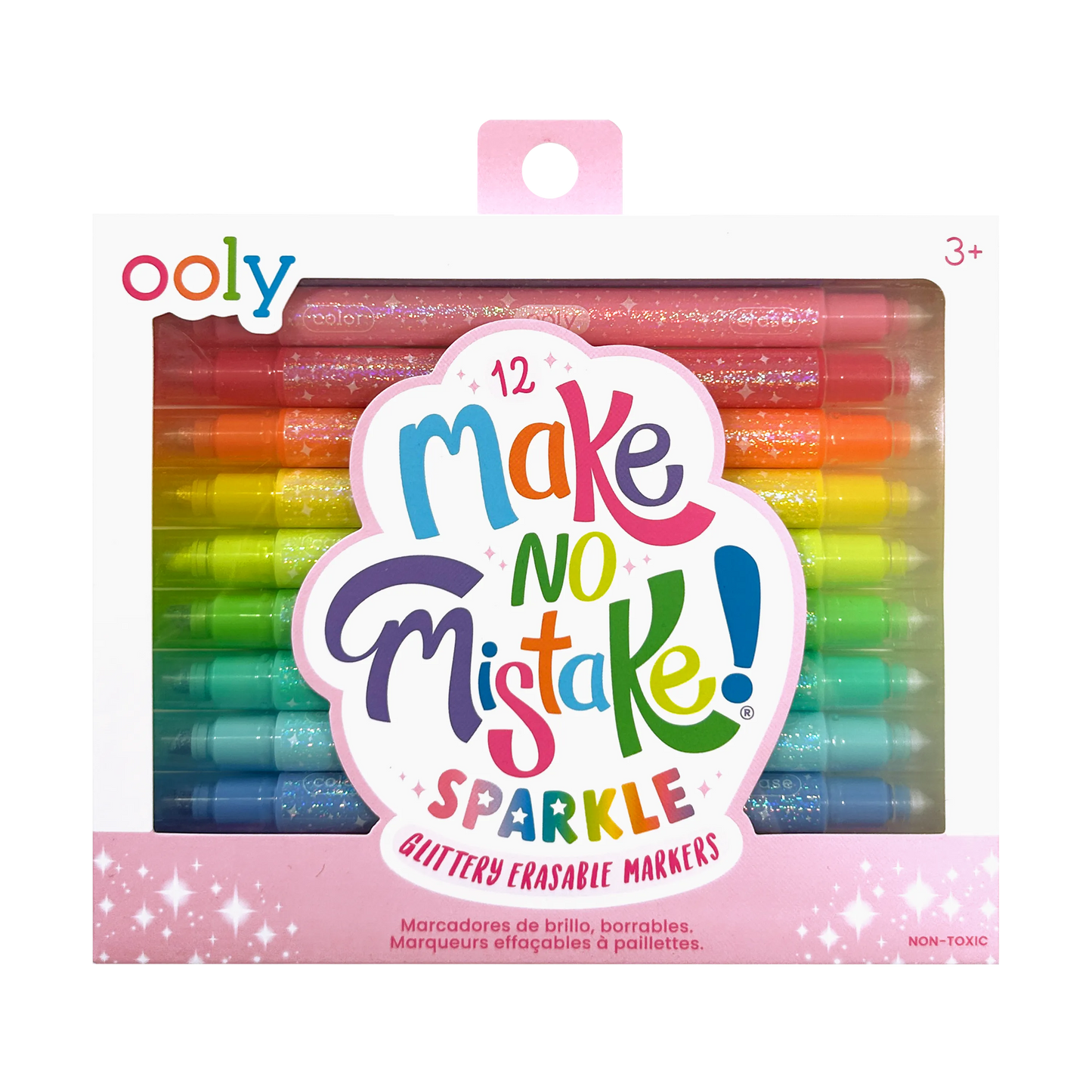 OOLY - Make no Mistake! Glittery Erasable Markers (Set of 12)