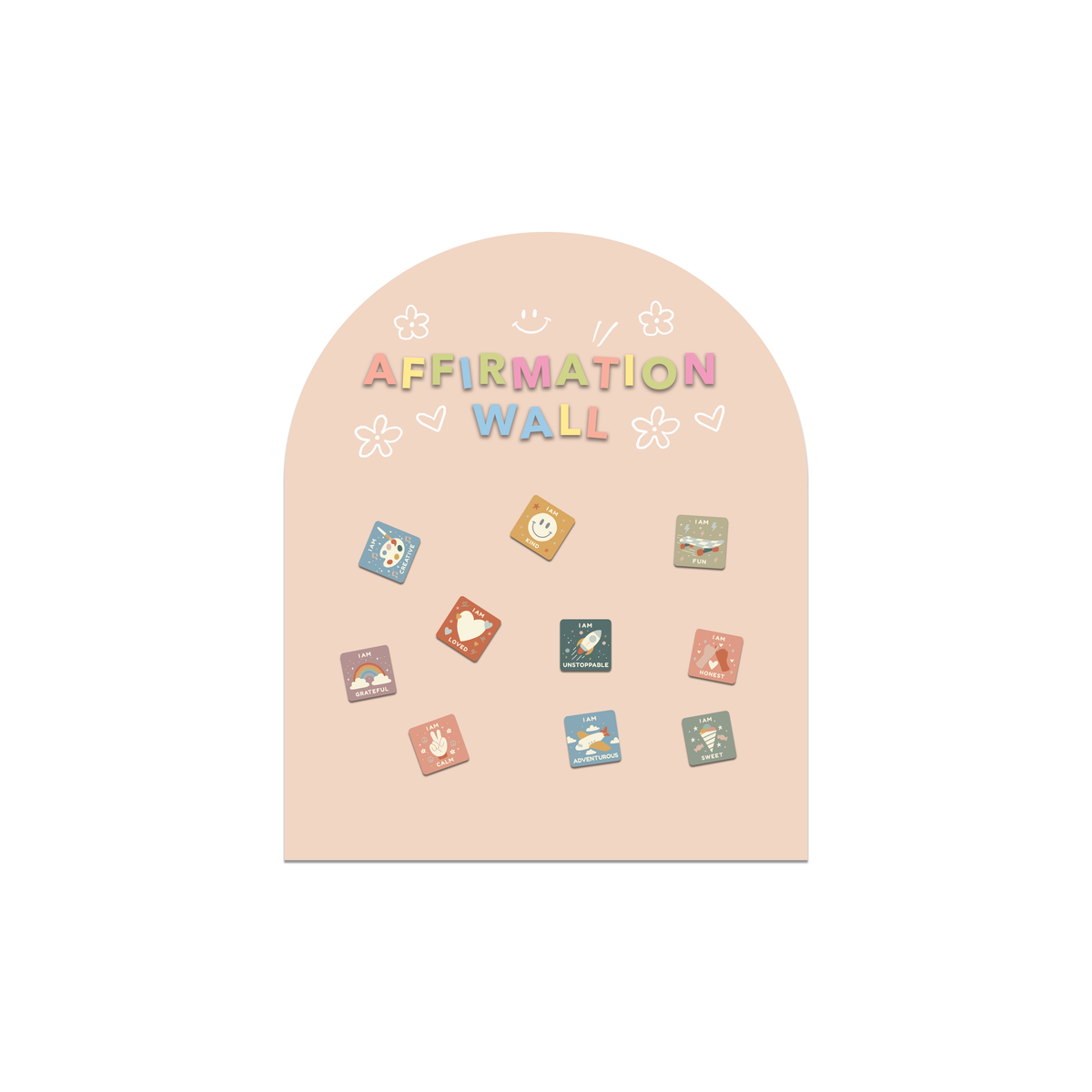 Cherrypick - MINI Magic Playwall - Arch Magnetic Art Wall Decal: Blush