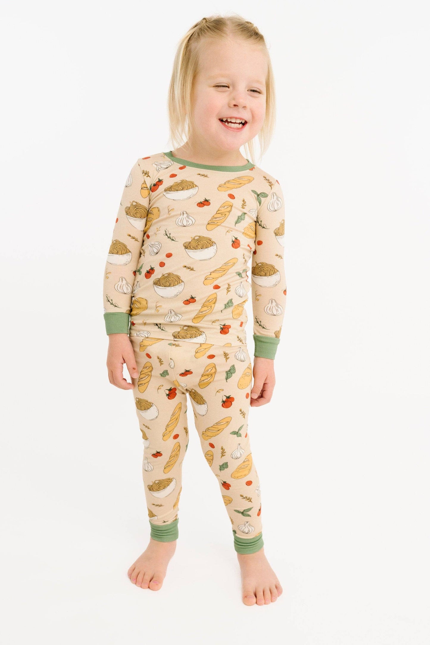 Little One Shop - Pasta Party Bamboo PJ Set