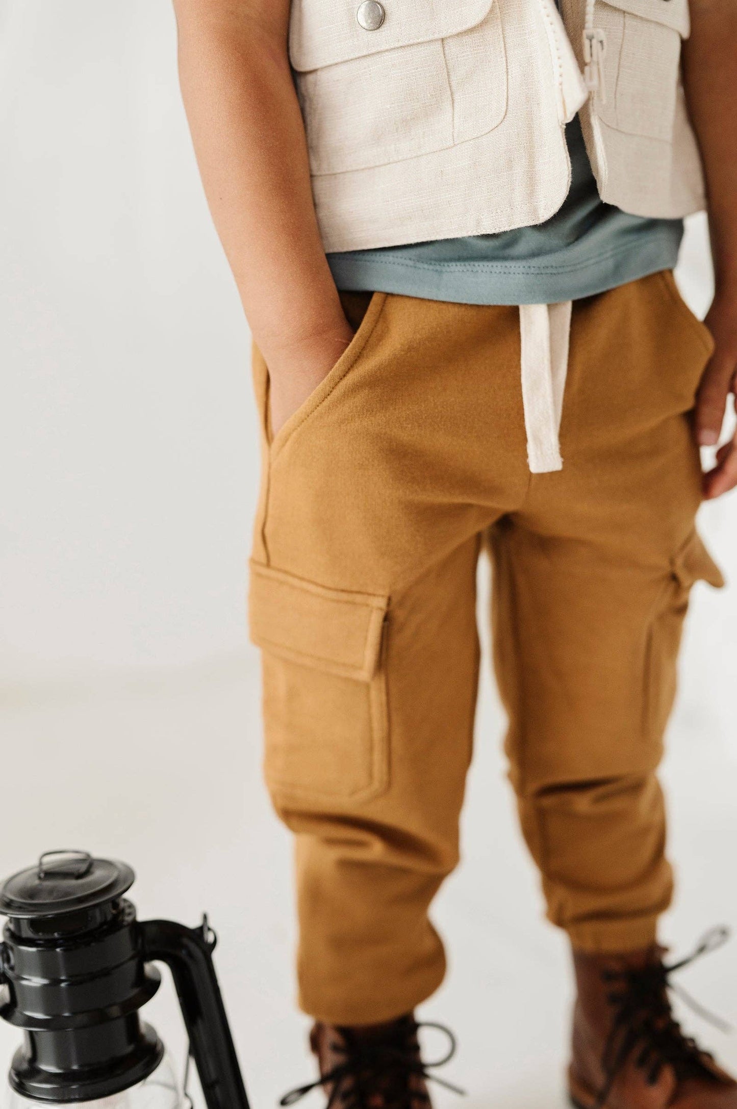 babysprouts clothing company - Cargo Pant: Toffee