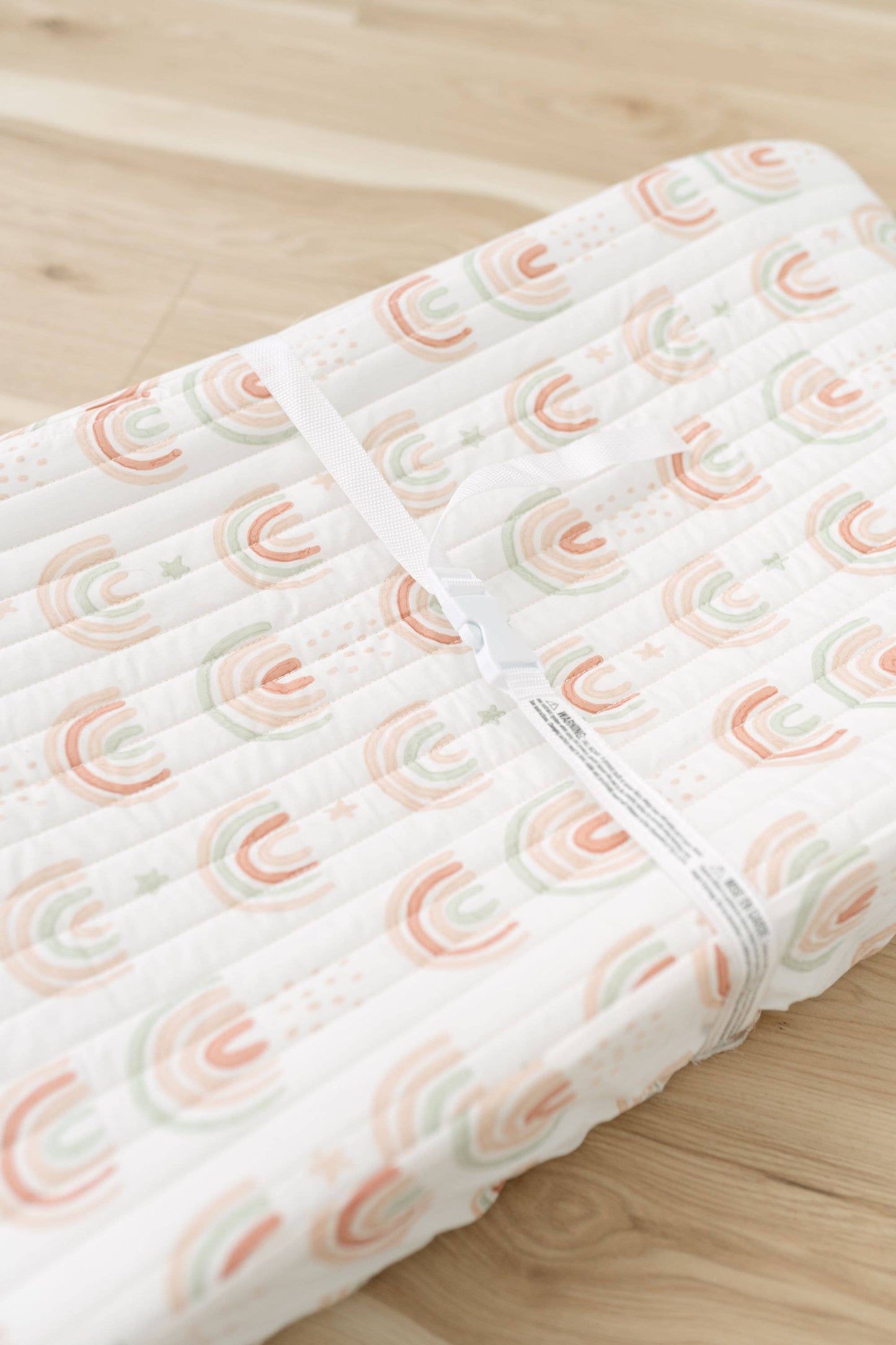 Crane Baby - Parker Quilted Change Pad Cover (Rainbow)