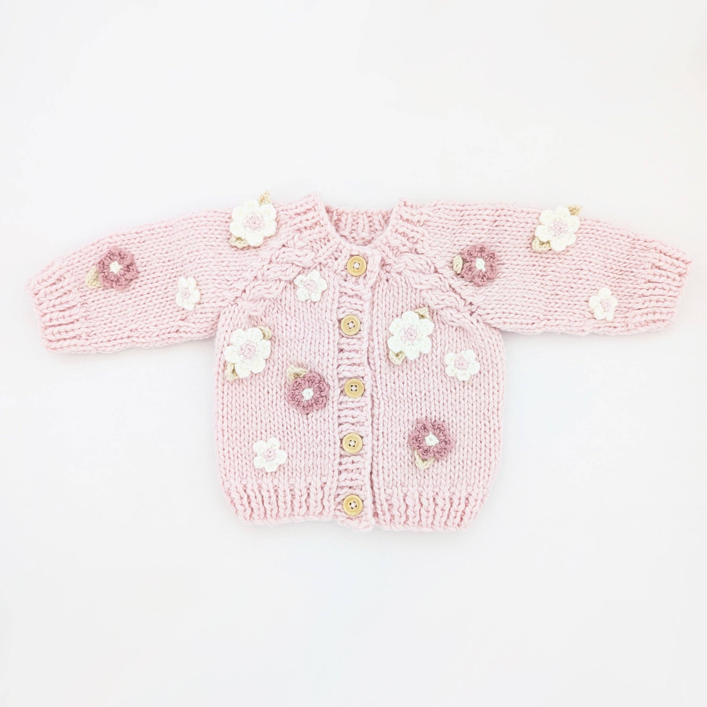 Huggalugs - Flower Cardigan Sweater Baby & Toddler