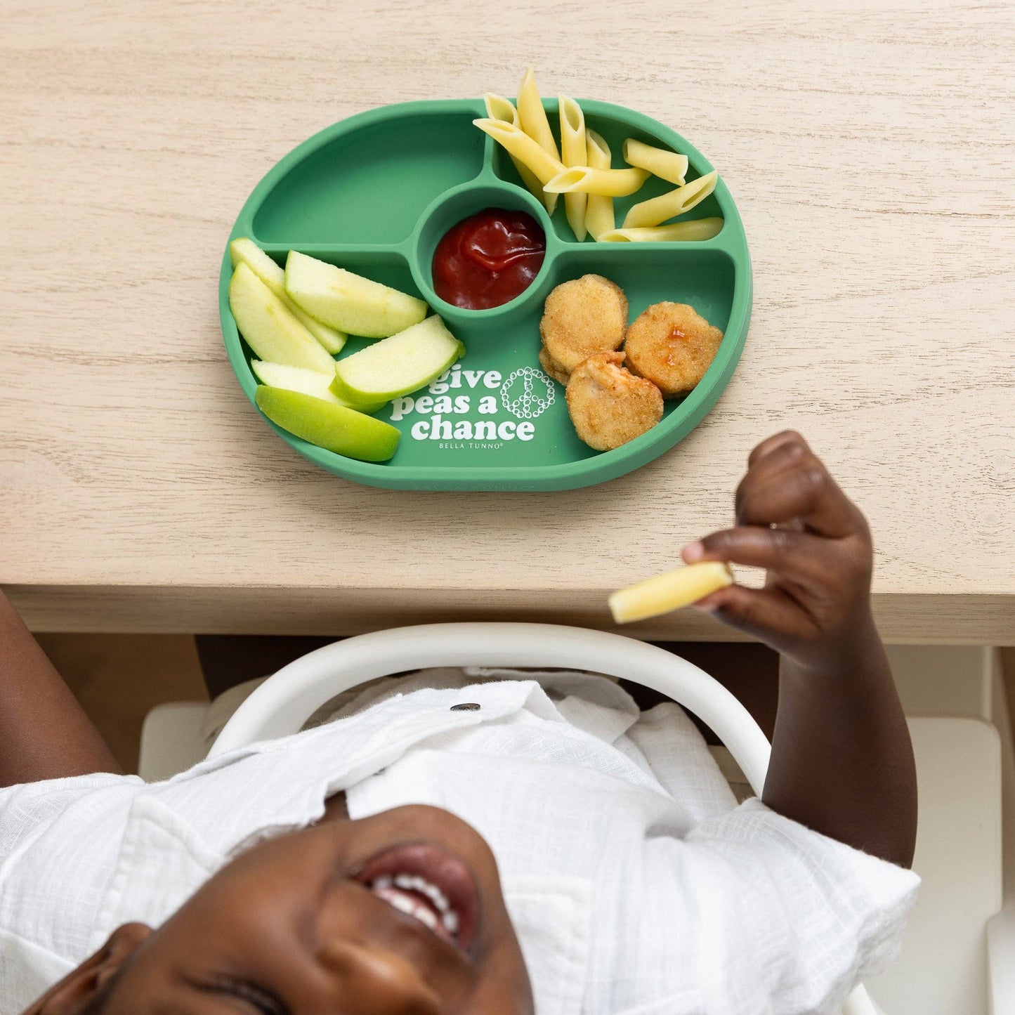 Bella Tunno - Give Peas a Chance Wonder Plate: Green