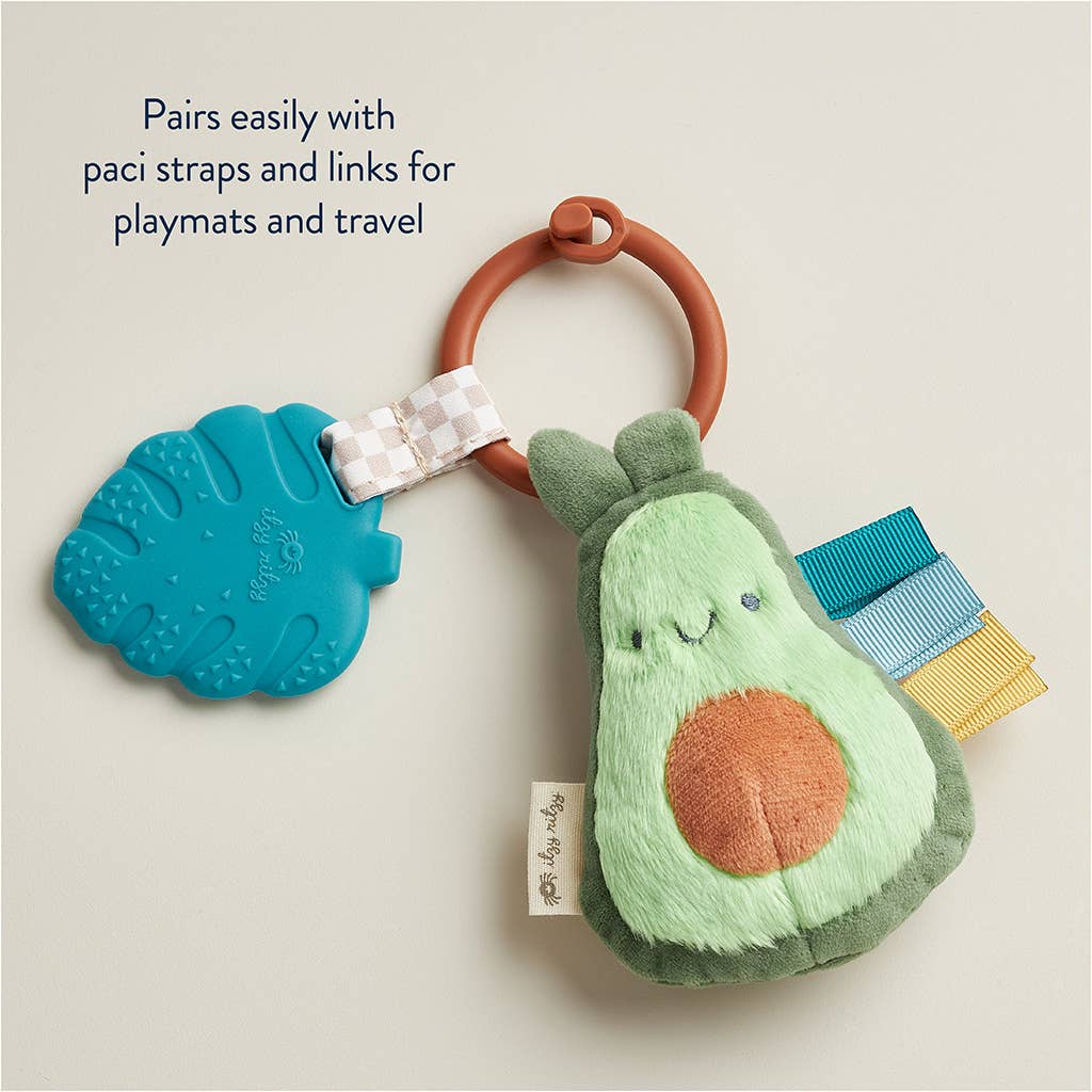 Itzy Ritzy - Itzy Pal™ Plush + Teether: Avocado