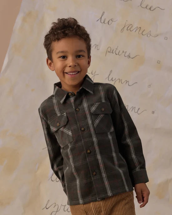 Rylee + Cru - Pocketed Flannel Shirt || Holiday Plaid