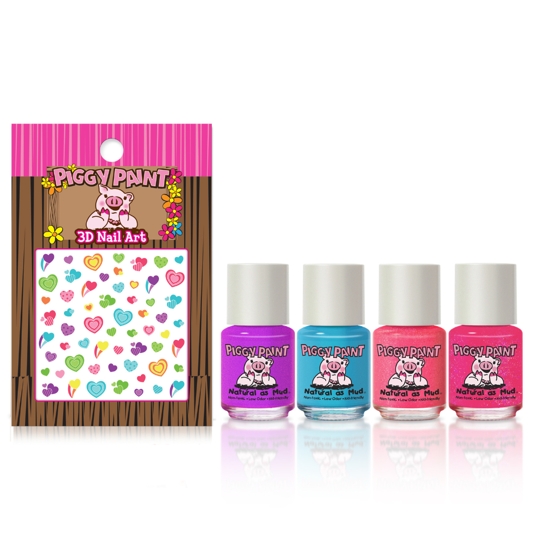 Piggy Paint - Birthday Cake Shake Gift Set Non-Toxic Kids Nail Polish