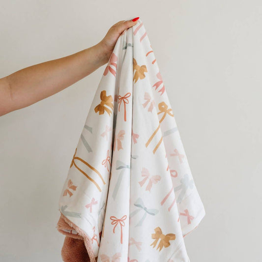Saranoni - MINKY/LUSH MINI BLANKETS: Bows