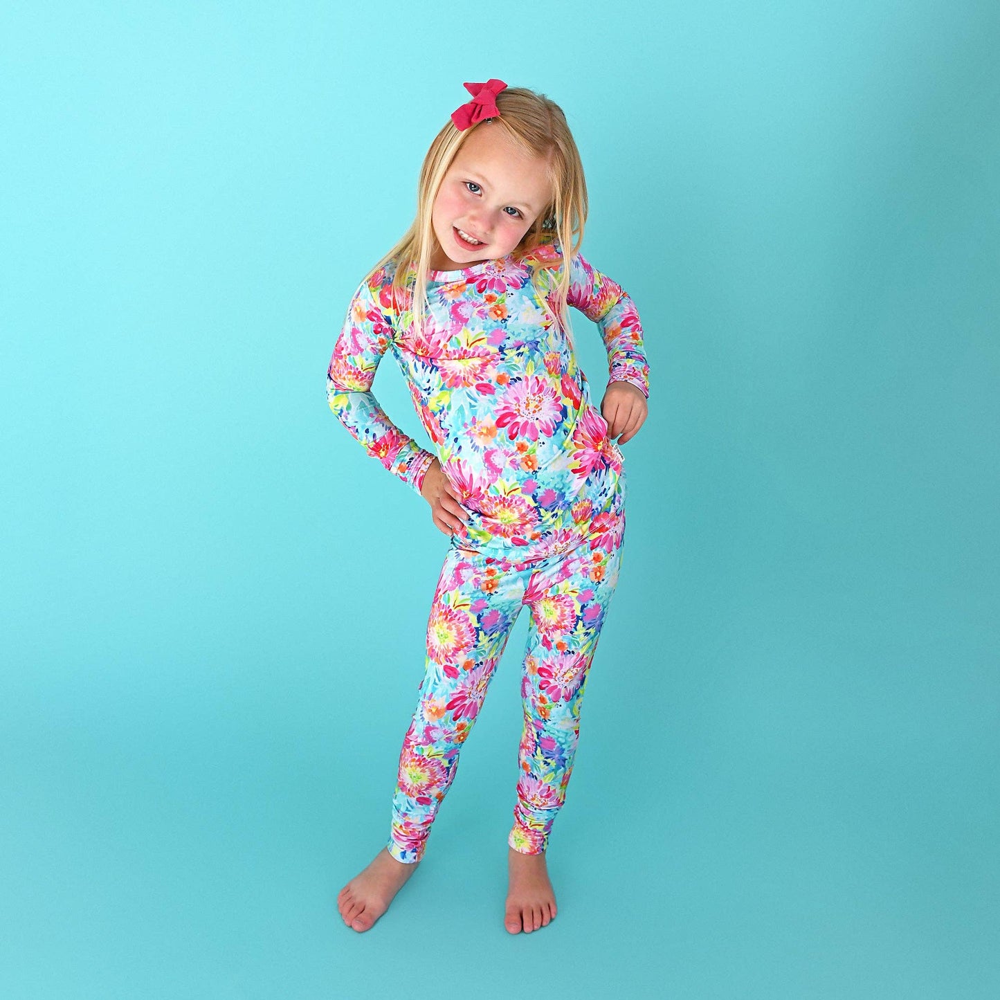 Gigi and Max - Bianca TWO PIECE - NO BUTTON Bamboo Sleepies Little Kid