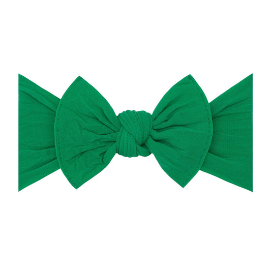 Baby Bling Bows - THE KNOT Soft nylon headband: clover