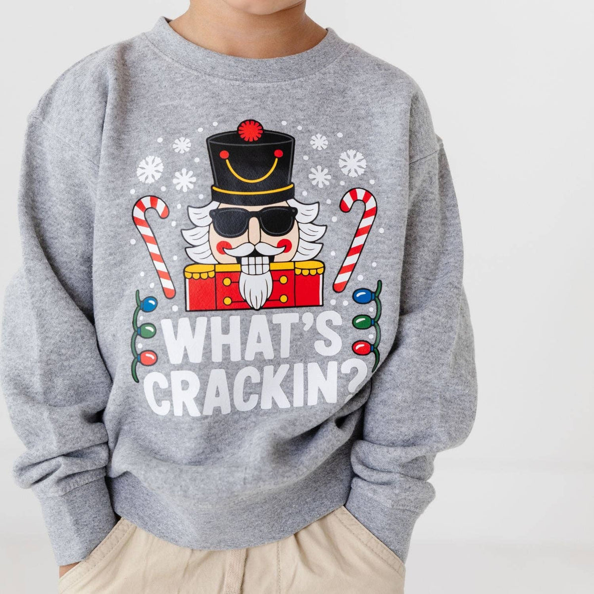 Sweet Wink - What's Crackin Christmas Sweatshirt - Kids Clothing -Holiday
