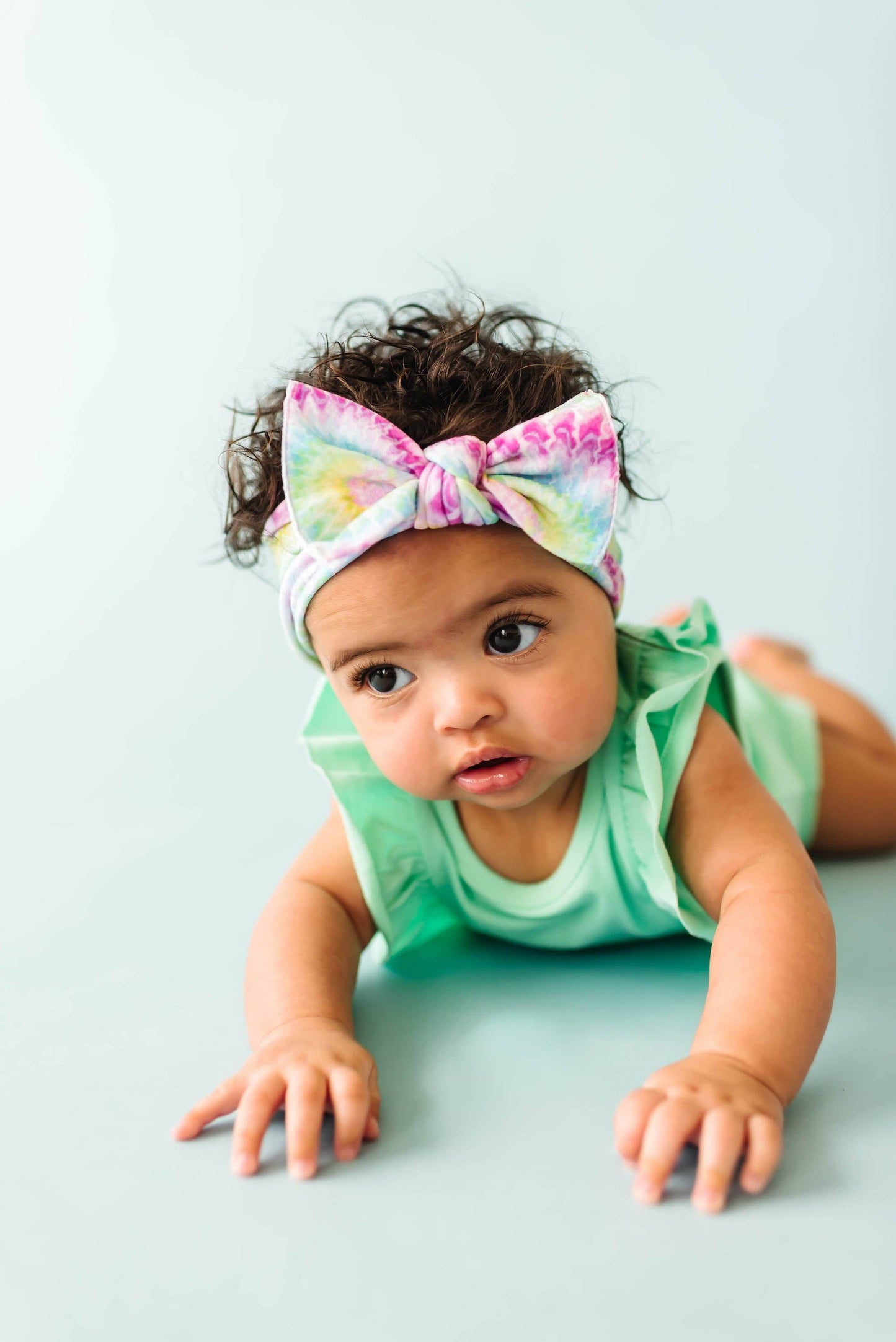 Baby Bling Bows - Happy Hippie Tie Dye Knot Bow