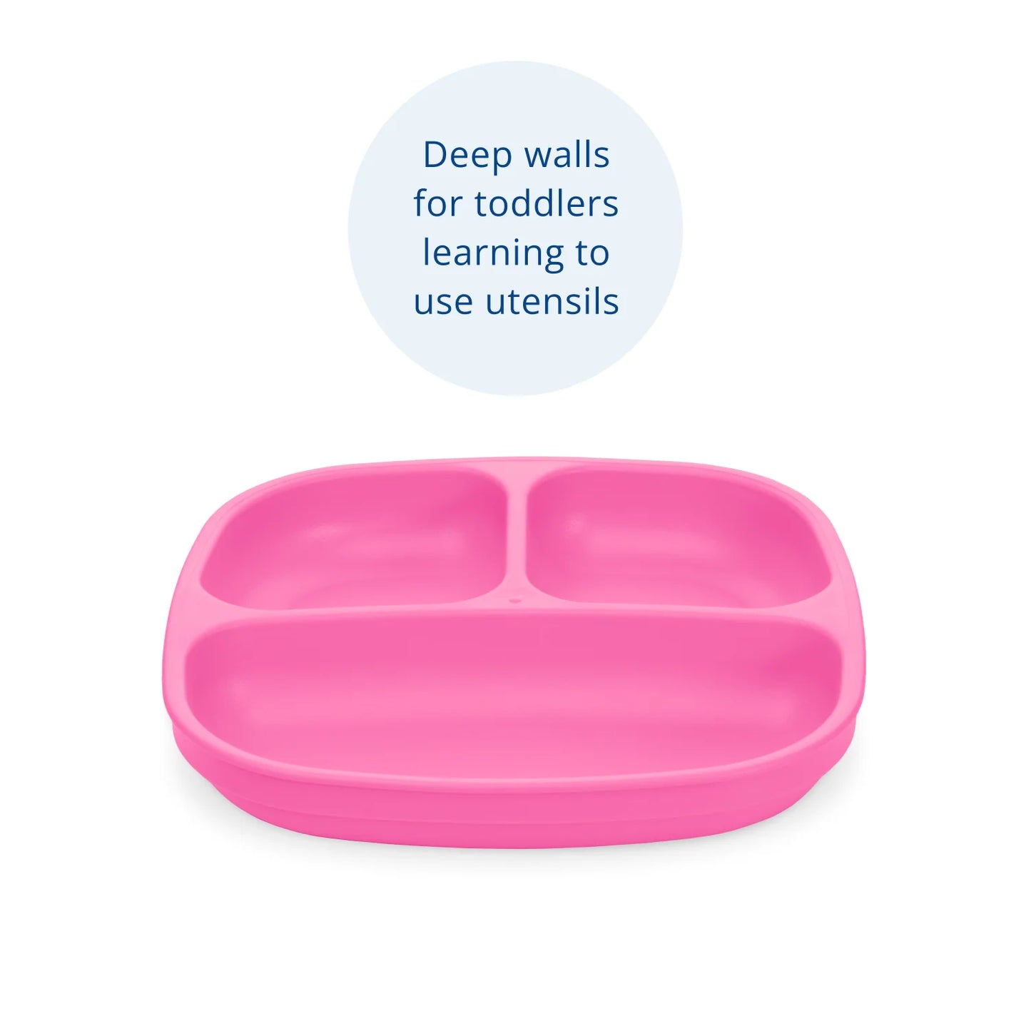 Re-Play - 7'' Divided Plate -Pink