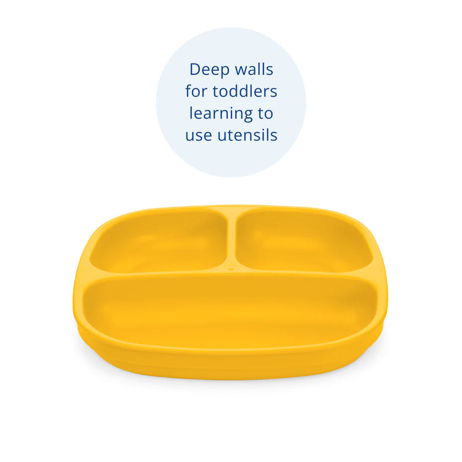 Re-Play - 7'' Divided Plate - Sunny Yellow