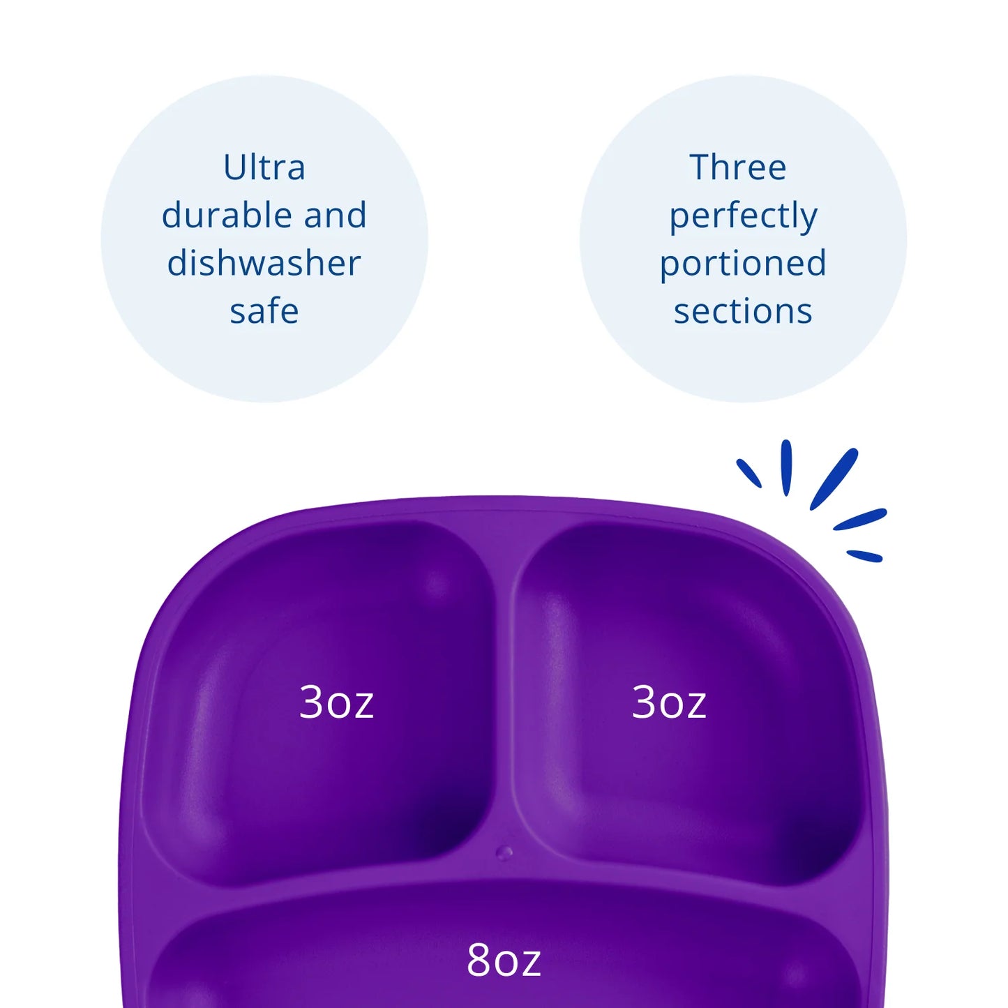 Re-Play - 7'' Divided Plate - Amethyst