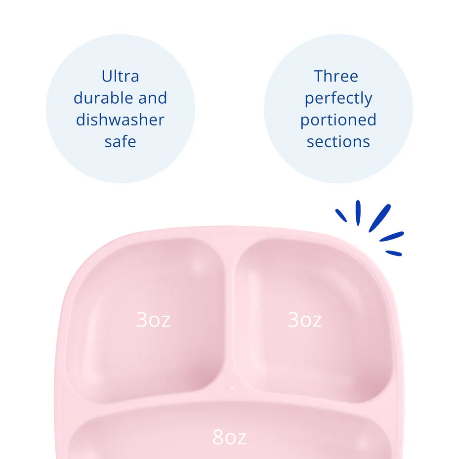 Re-Play - 7'' Divided Plate - Ice Pink