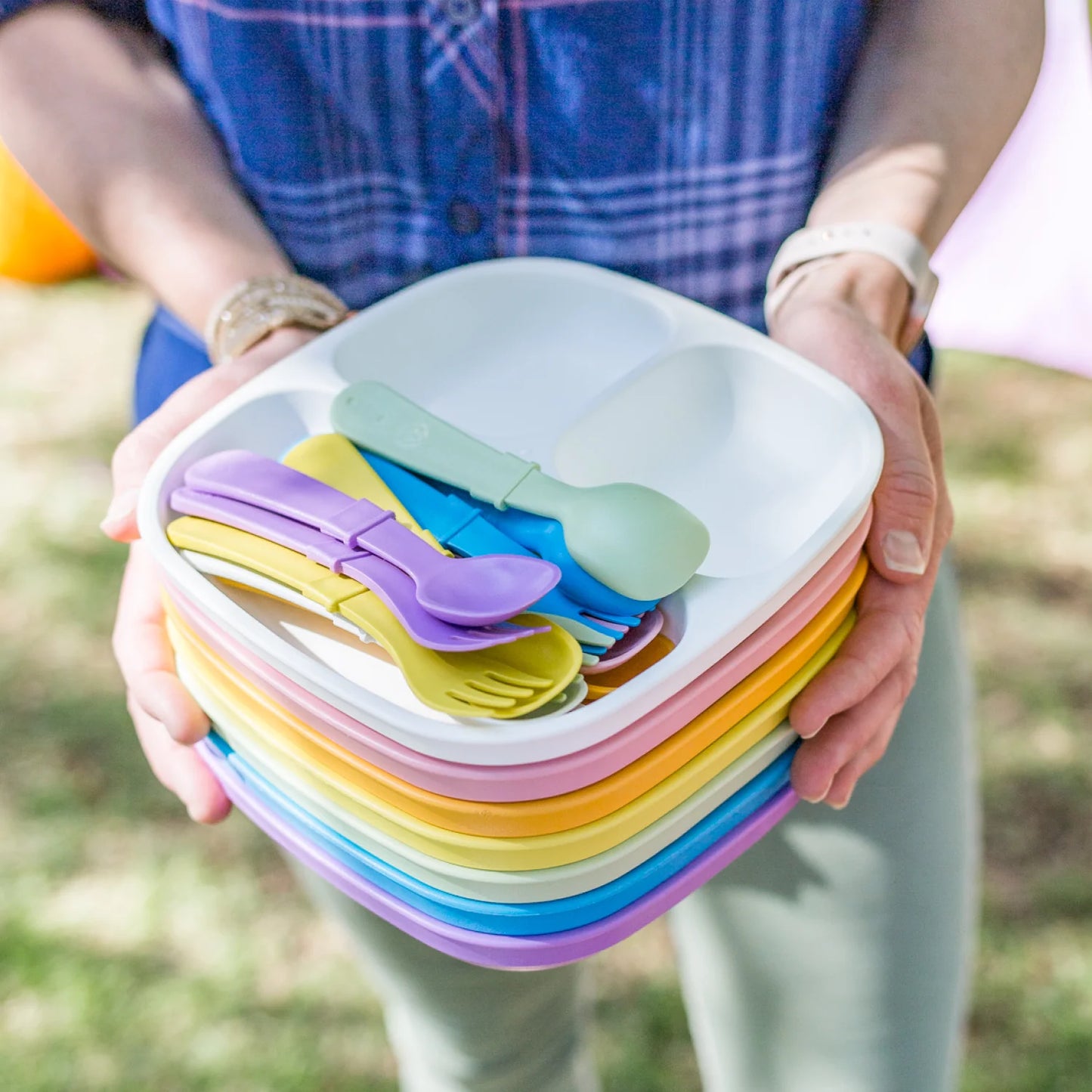 Re-Play - 7'' Divided Plate - Lavender