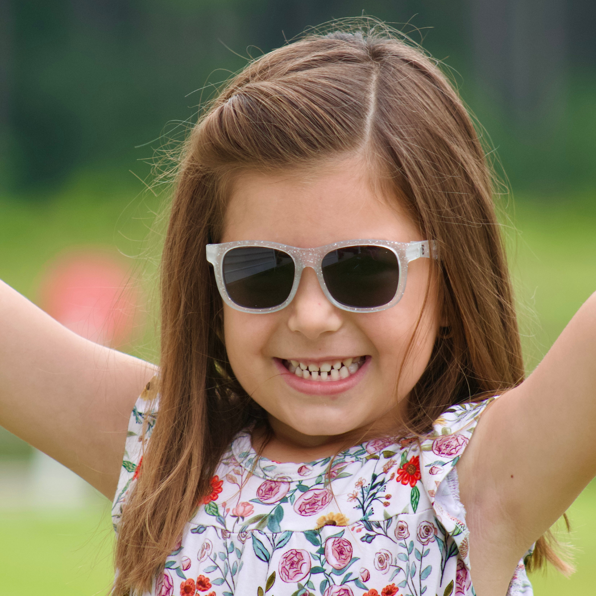 Babiators - Silver Shimmer Navigator Sunglasses for Babies and Kids: Original Navigators