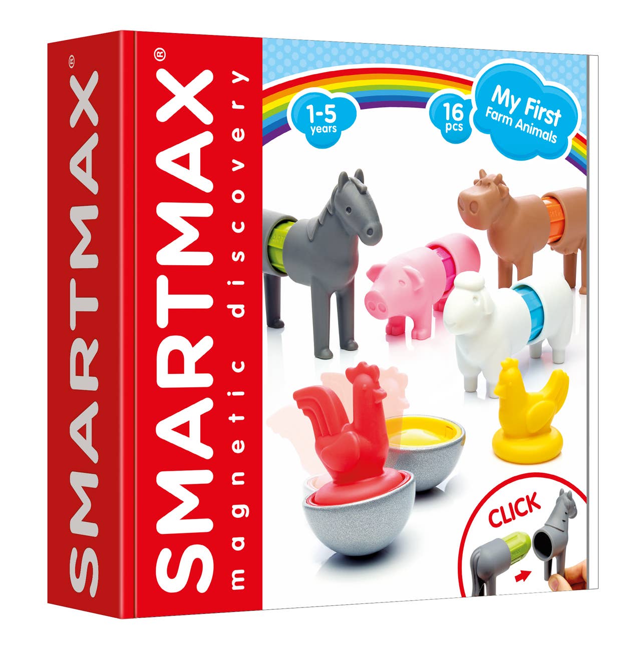 Smart Toys and Games - SmartMax My First Farm Animals Magnetic Set - Ages 1+