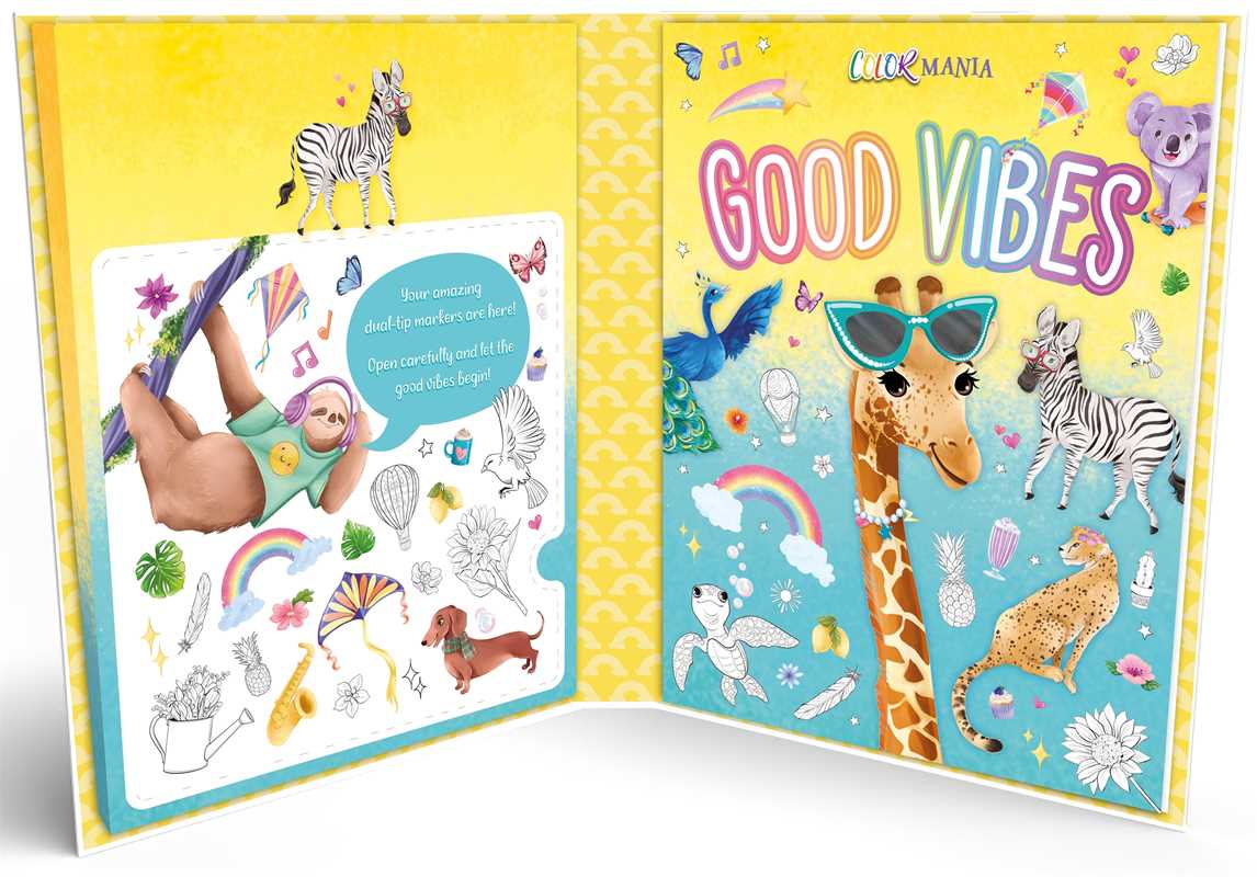 Simon & Schuster - Colormania Good Vibes by IglooBooks: Kit - Paperback; 32 pages / English