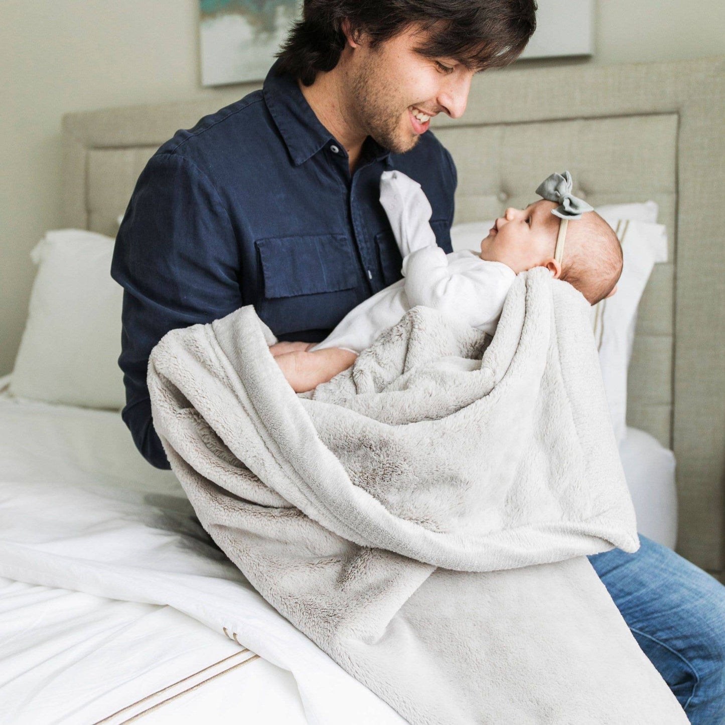 Saranoni - LUSH RECEIVING BLANKETS: Feather