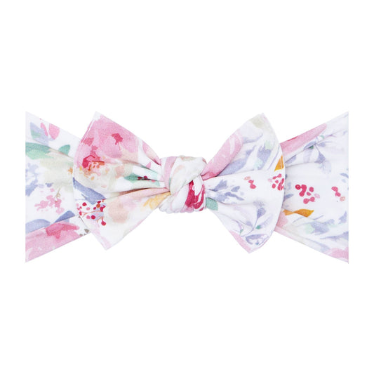 Baby Bling Bows - Baby Bling® Printed Knot soft nylon headband: Magnolia
