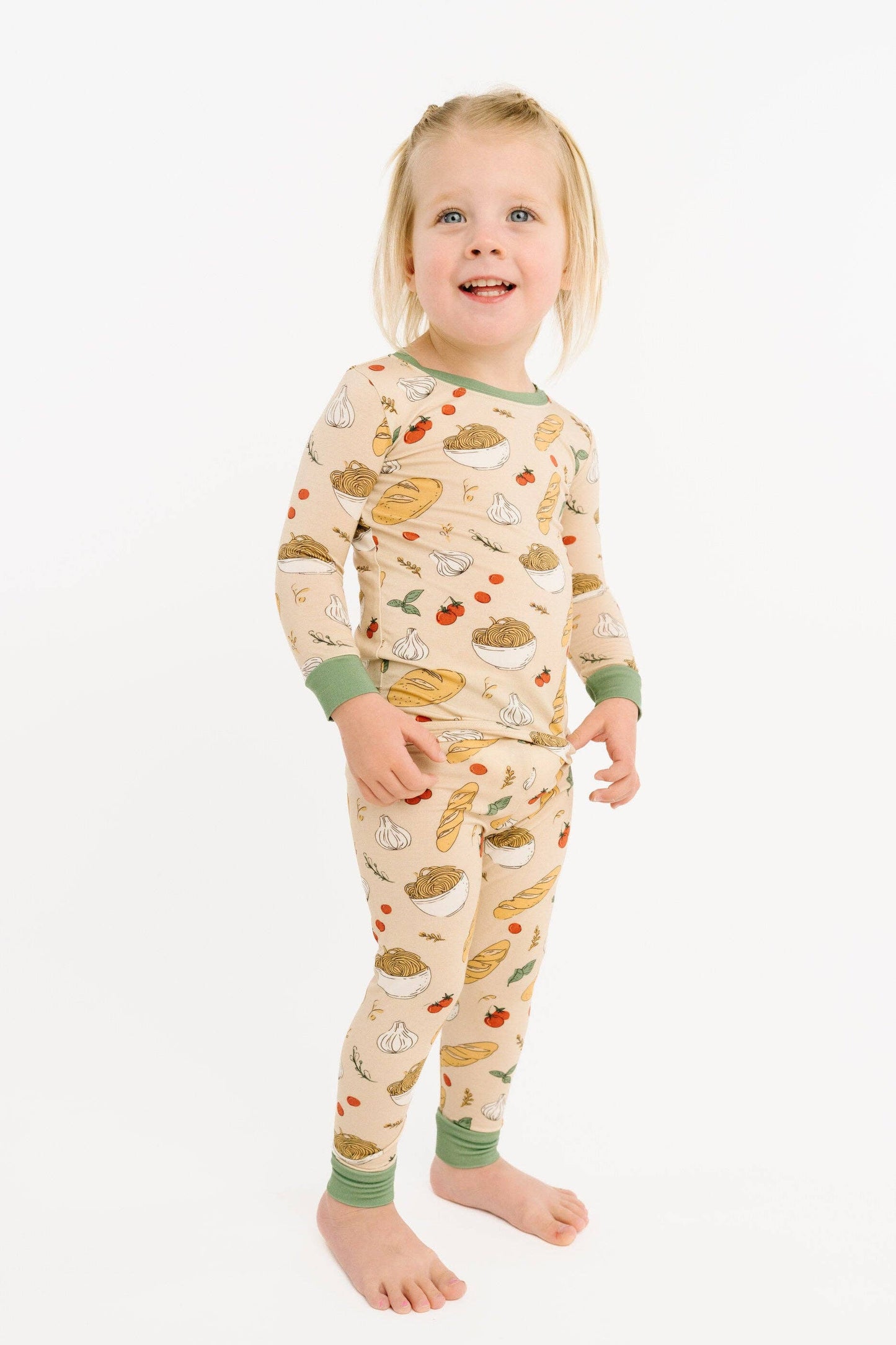 Little One Shop - Pasta Party Bamboo PJ Set