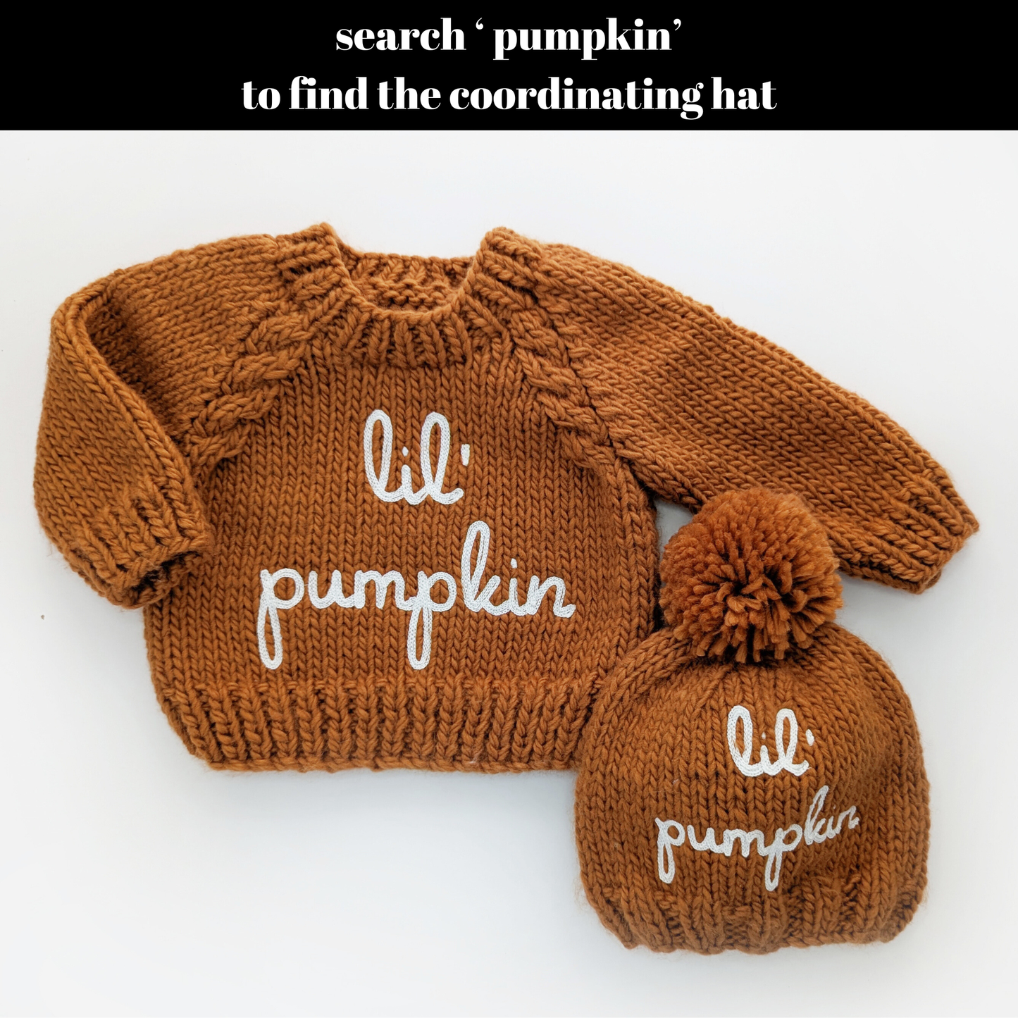 Huggalugs - Lil' Pumpkin Knit Sweater