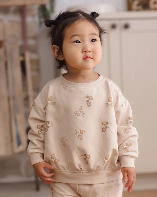 Quincy Mae - Relaxed Fleece Sweatshirt || Mittens