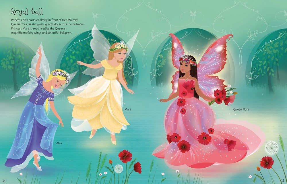 HarperCollins - Sticker Dolly Dressing Fairy Princesses : Usborne