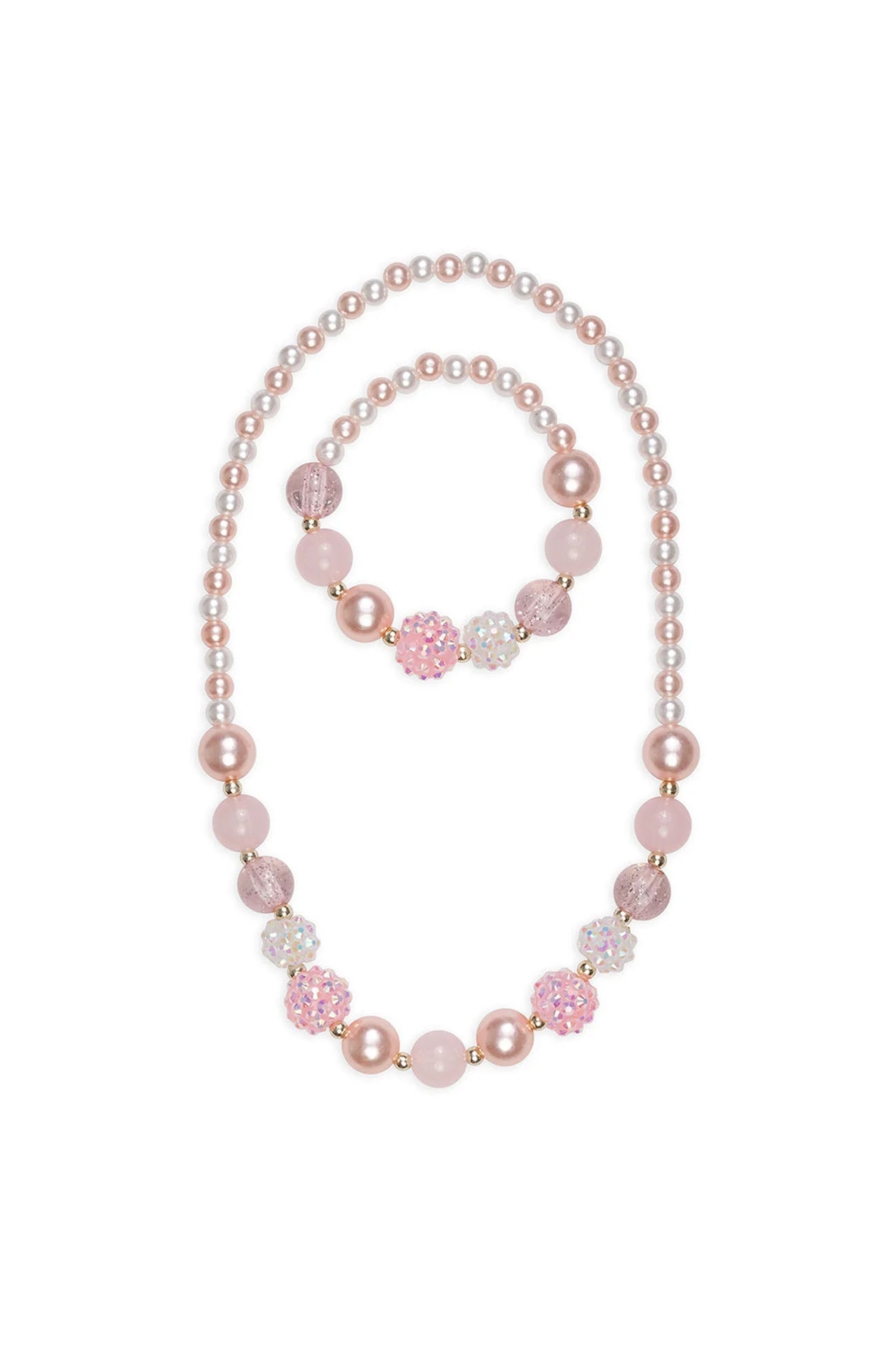 Great Pretenders - Pearly Pink Necklace & Bracelet Set