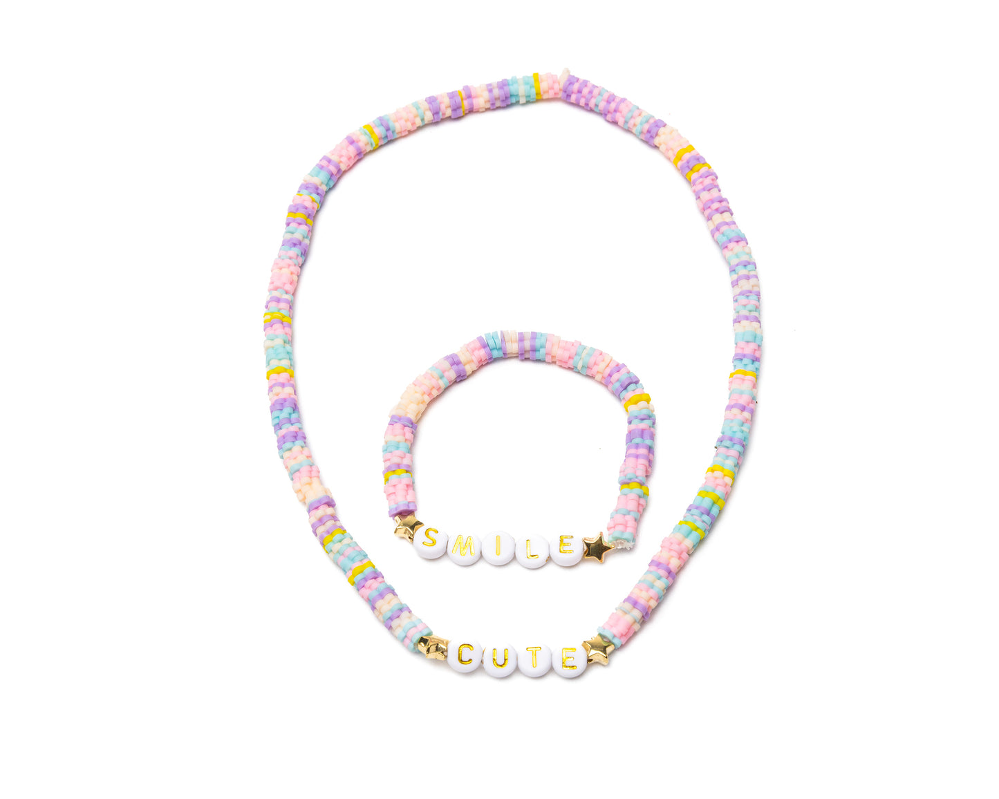 Great Pretenders - Cute Smile Necklace and Bracelet Set
