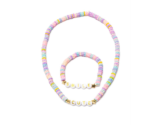 Great Pretenders - Cute Smile Necklace and Bracelet Set