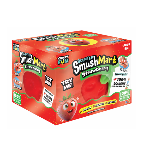 Crazy Fun - RMS® SmushMart™ Giant Scented Strawberry Squishy  (limit 1)