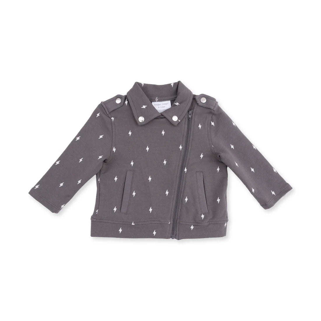 Angel Dear - Lightning Bolt French Terry Motorcycle Jacket