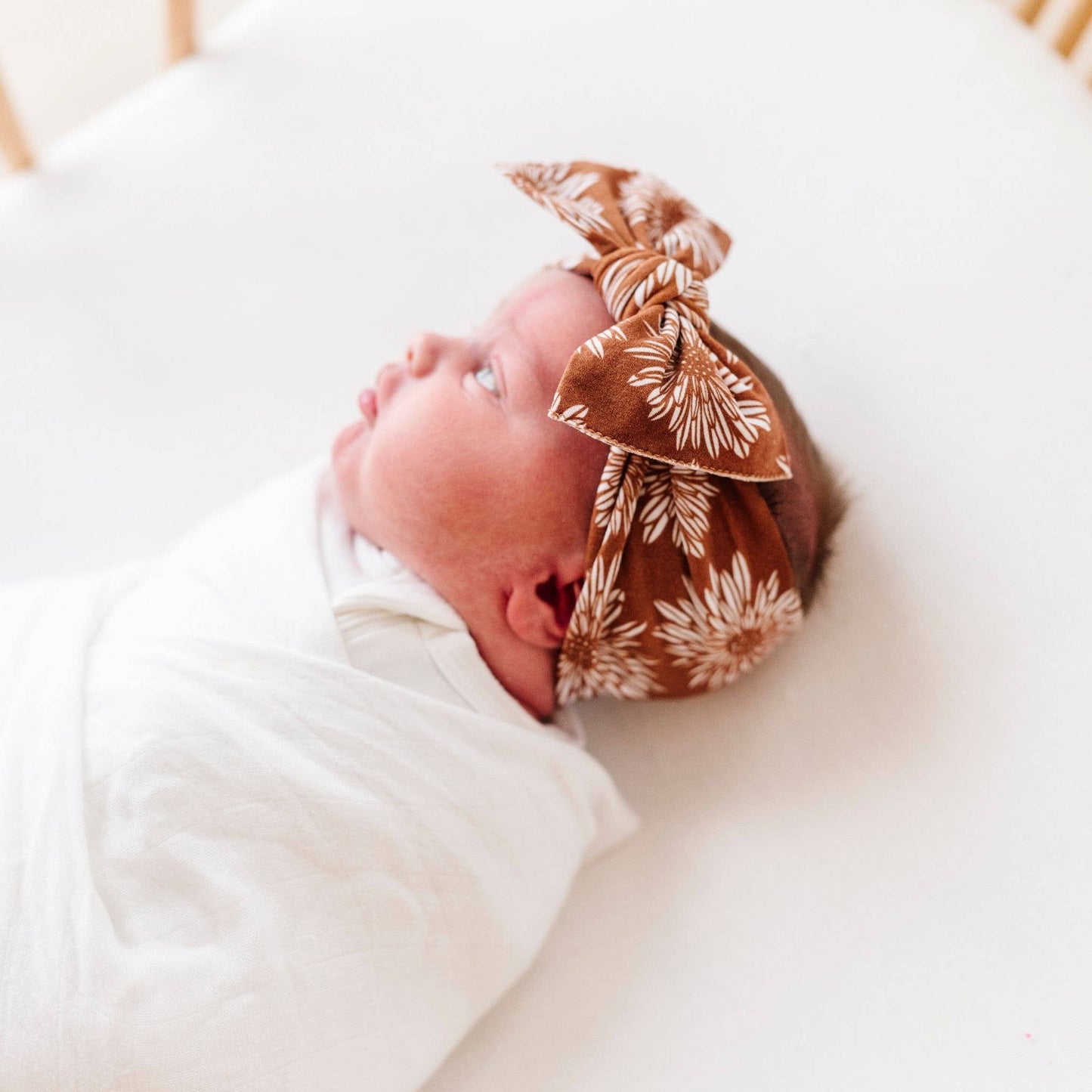 Baby Bling Bows - Baby Bling® Fall Printed Knot soft nylon headband: Autumn Field