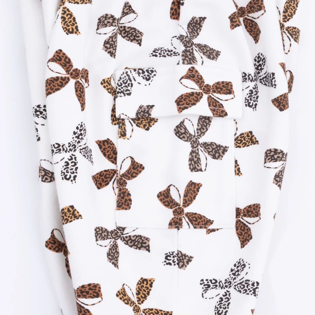 Angel Dear - Leopard French Terry Fashion Cargo Pants