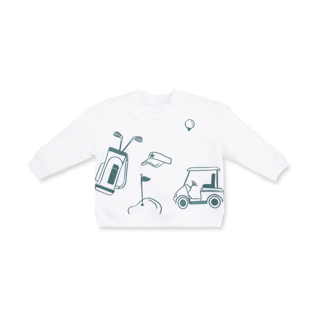 Angel Dear - Golf Drop Sleeve Sweatshirt White