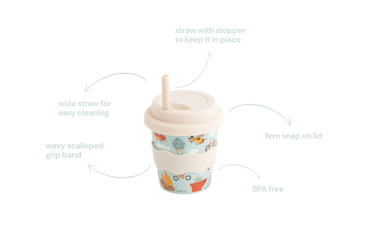 Chino Club U.S. - Vehicles Babychino Cup 4oz