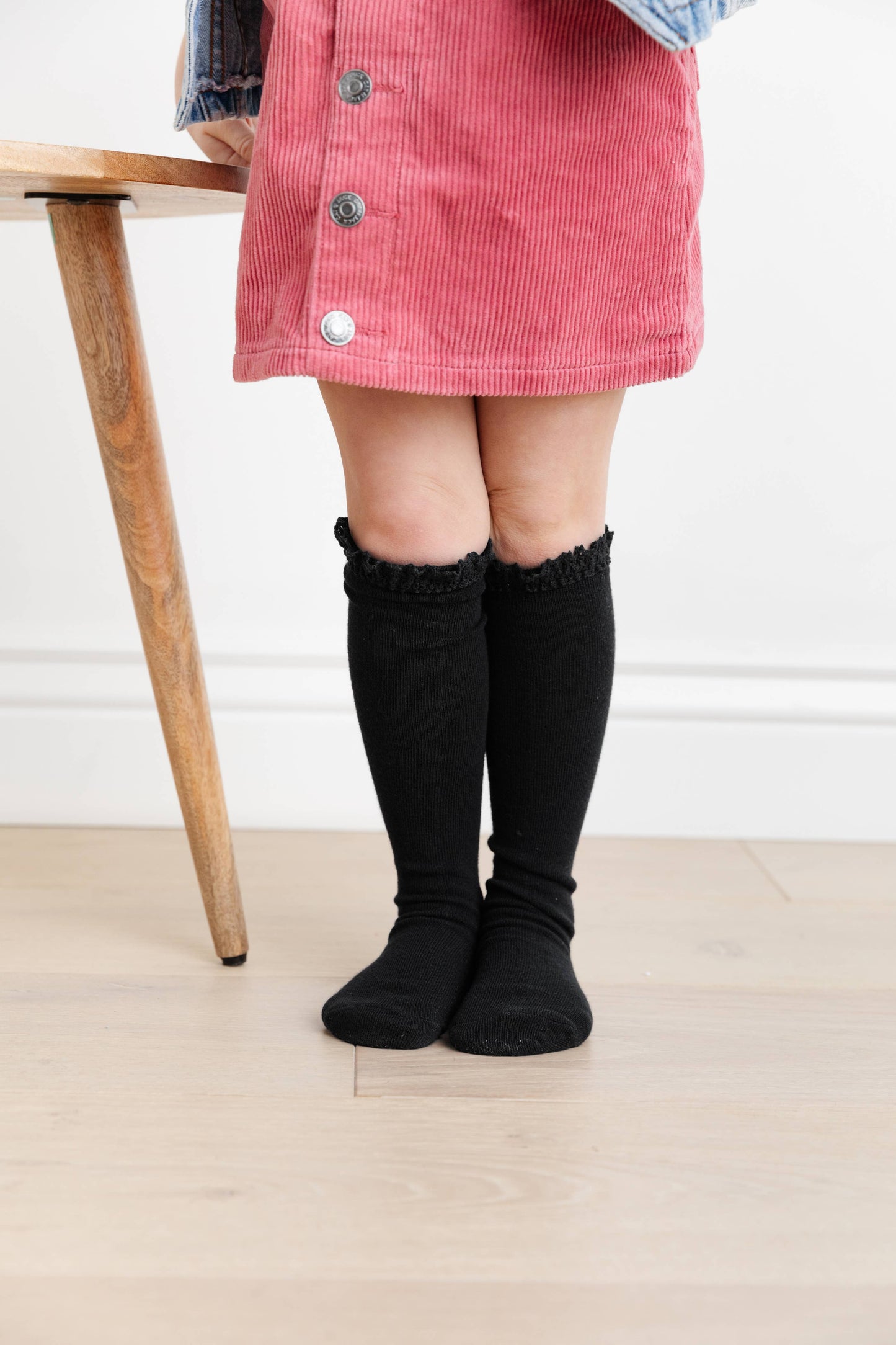 Little Stocking Co. - Midnight Lace Top Knee High Sock 3-Pack
